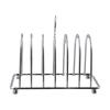 6 Slots Bread Rack Stainless Steel Cooling Cooling Holder Dish Rack Slices Toast Rack  Sponge