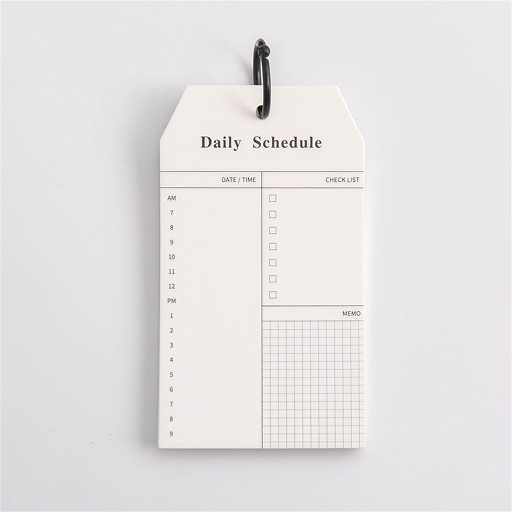 Note Pads Notepads Book Stationery Supplies Loose Leaf Planner Memo Daily Schedule List To Do List