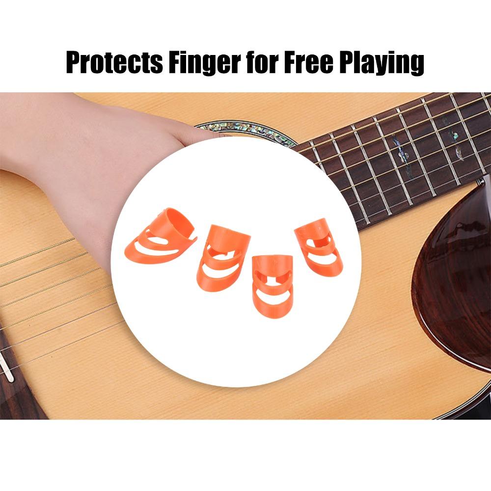 8PCS Multiple Sizes Guitar Finger Pick Adjustable Instrument Accessory Set  Stringed Instrument
