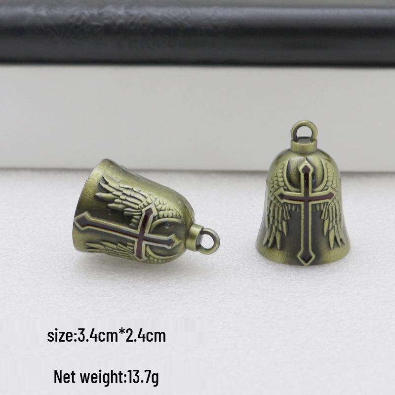 Ретро Металлический Брелок для Ключей с Подвеской-Колокольчиком - Украшение для Автомобиля и Сумки