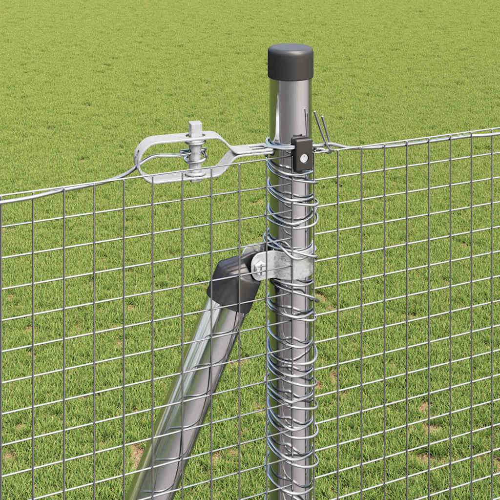 Welded Wire Fence with Concrete Foundation 25 x 1.5 m (W x H)