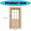 Antique Styles Miniature Door For Doll House Decoration Wood Furniture Door Figurine For 1/12 Model Craft Project Supply