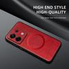 For POCO X6 X6 Pro PU Leather Magnetic Ring Soft Edge Anti-Drop Anti-Fingerprint Phone Case