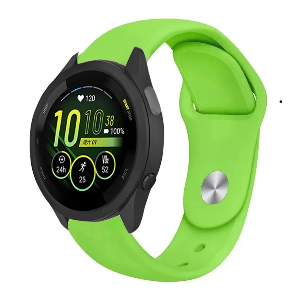 Высококачественный силиконовый ремешок 18/20/22 мм для Garmin Forerunner 55 165 645 965 255/265/245 Music, ремешок для Garmin Venu 3S