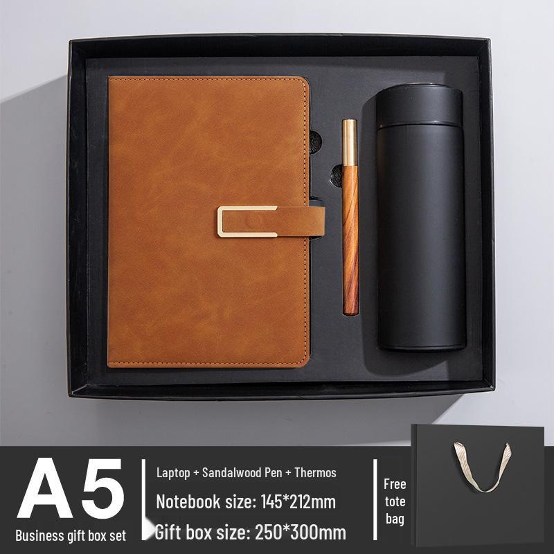 National Trend High-End Customizable Gift Box: Logo-Printed Commemorative Notebook and Diary Set