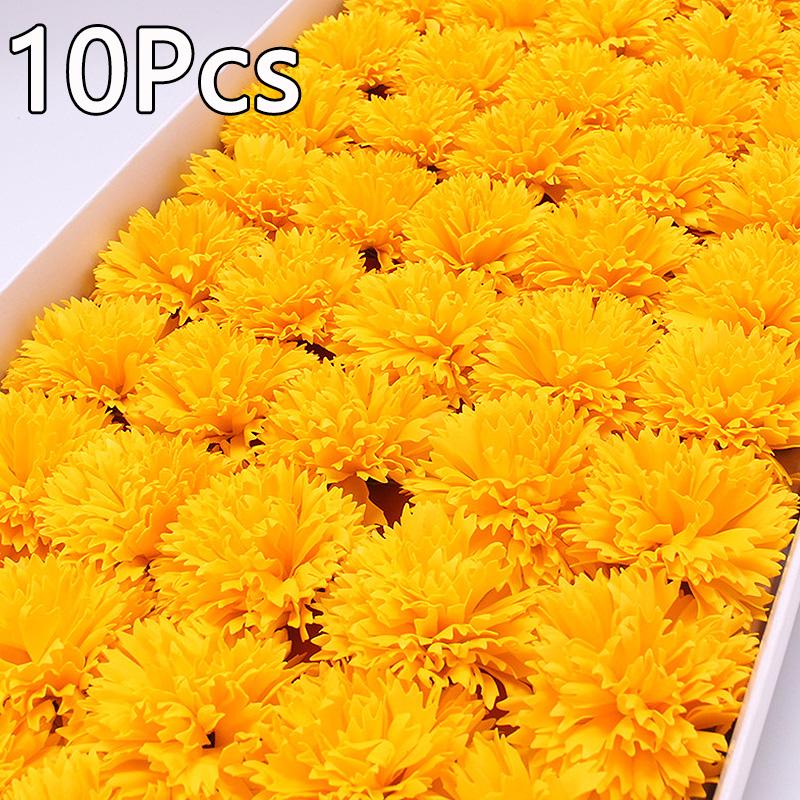 10 шт. мыльные цветы имитация головок гвоздик вечный букет цветов искусственный подарок на День благодарения материал для поделок на День матери