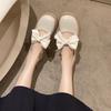 Women's Flat Shoes Fashion Women Sandals 2024 Summer Bow Single Shoes Women's Shallow Mouth Round Toe Comfortable Women's Shoes