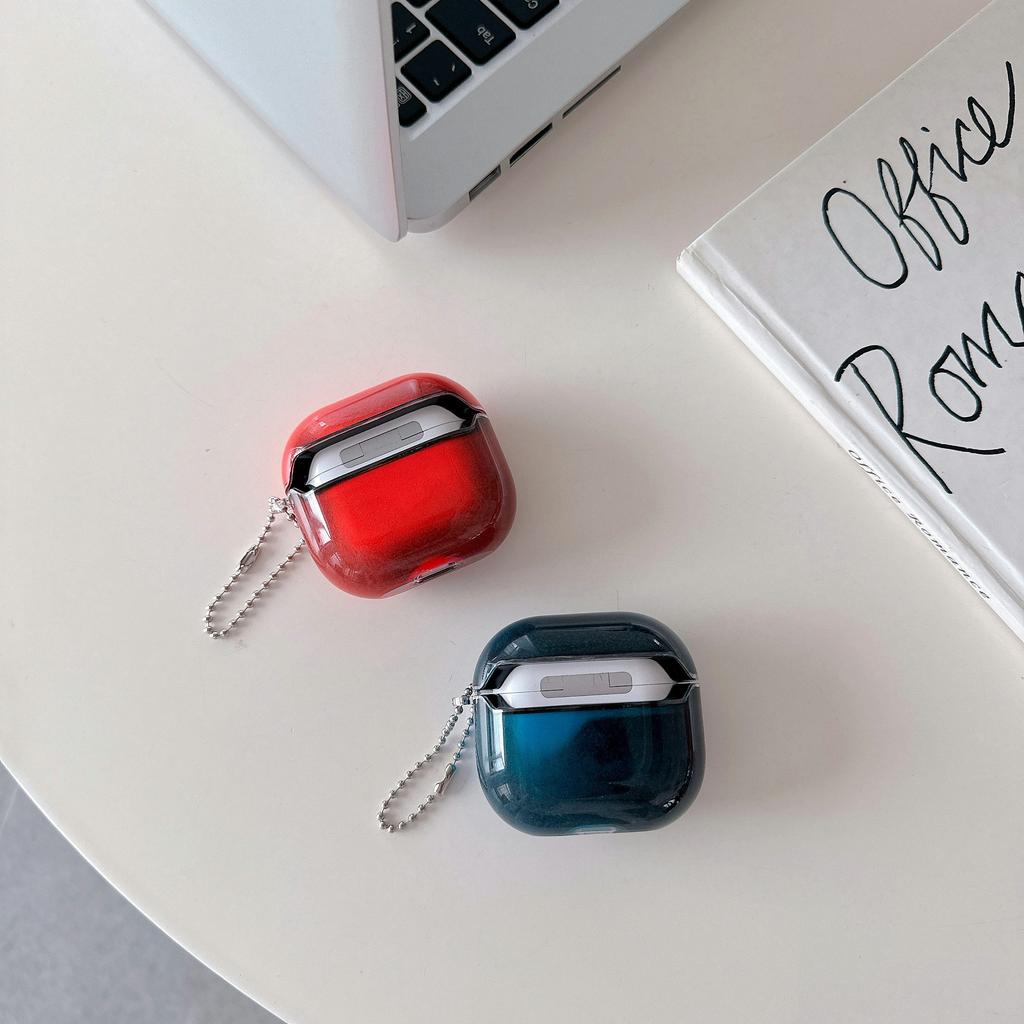 Жидкий чехол с плавающими блестками для Airpods Pro/Pro2/3/4, Креативный светящийся в темноте противоударный чехол, Модный противоударный чехол