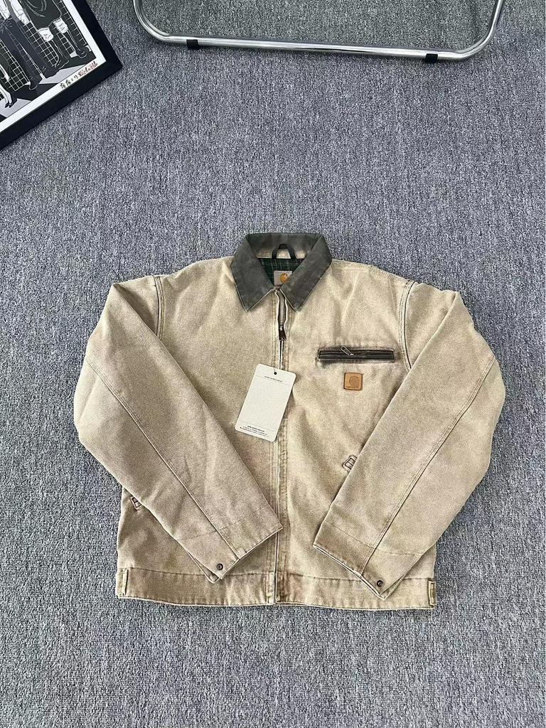 Spot Ceiling Kaha J97 Men's American Retro Washed Batik Workwear Jacket