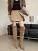 Autumn and Winter Knee Boots Children 2025 Europe and the United States New Thick Heel Pointed Suede Elastic Thin Boots Leg Over Knee Boots