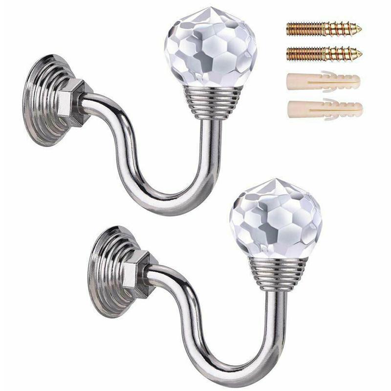 2X вешалка для штор, настенные подхваты, крючки, держатель для штор, задняя подвязка