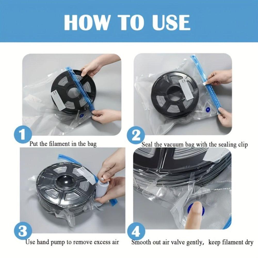 Reusable 3D Printing Material Bags 3D Filament Storage  Printer Material Organization