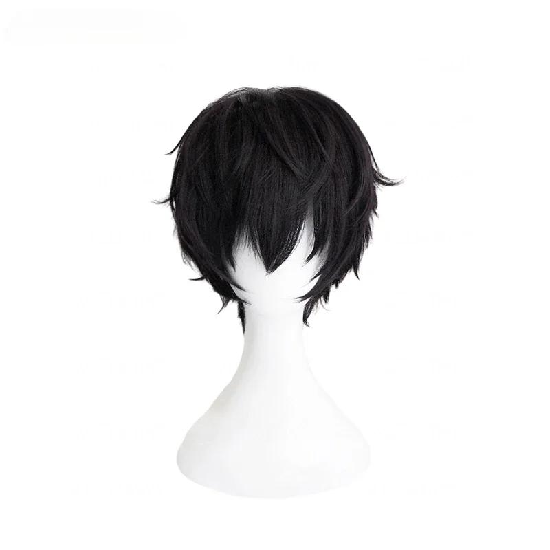 Izutsumi Wig Anime Delicious in Dungeon Cosplay Synthetic Wig Women 32cm Black Short Hair Izutsumi Cosplay Wigs