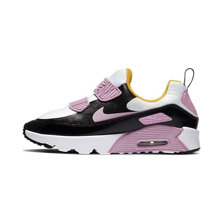 Nike Air Max 90 Tiny Низкие Беговые Кроссовки Черно-Розовые Детские Возраст 3-7 Лет 881927-022