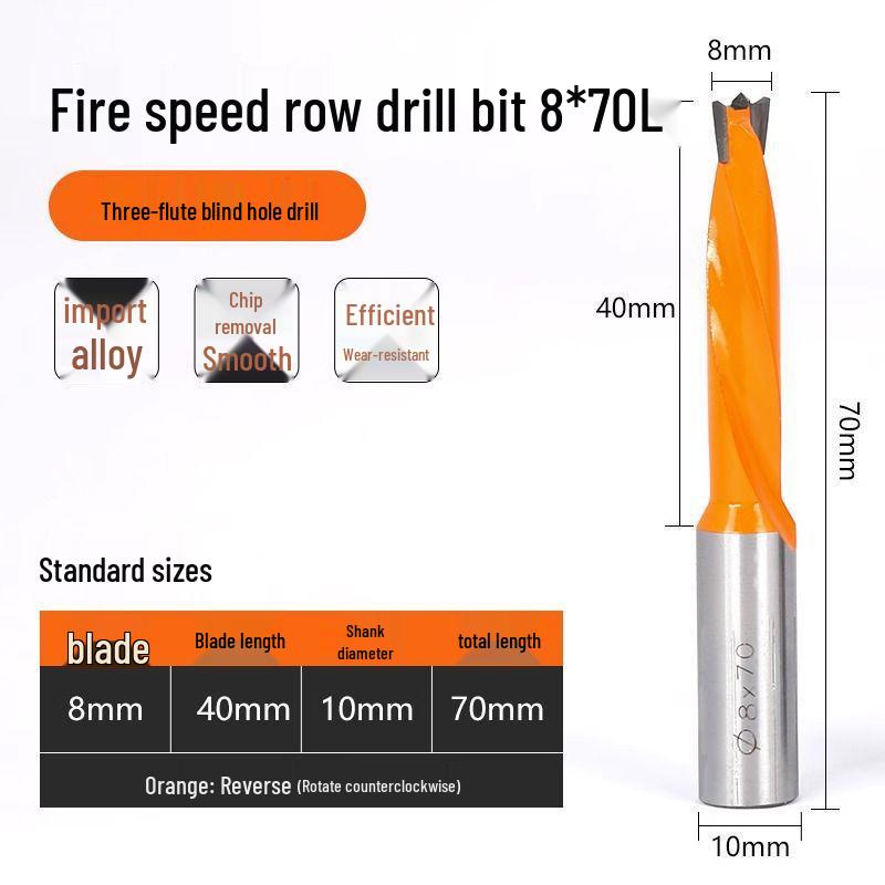 12 мм Фрезерная фреза для сверления боковых отверстий по дереву, пробойник для отверстий