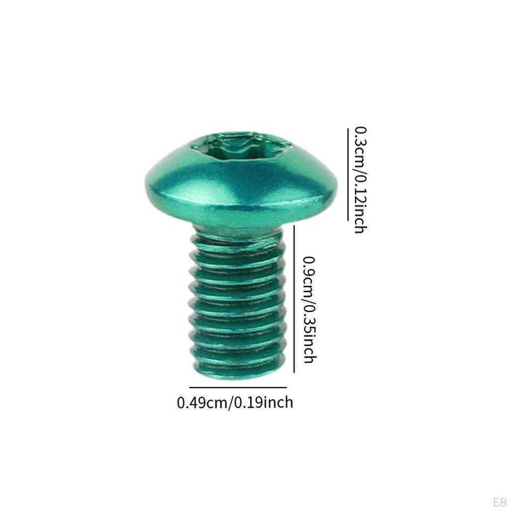 12 Pack Bicycle Disc Brake Rotor Fasteners T25 Screws for Cycling