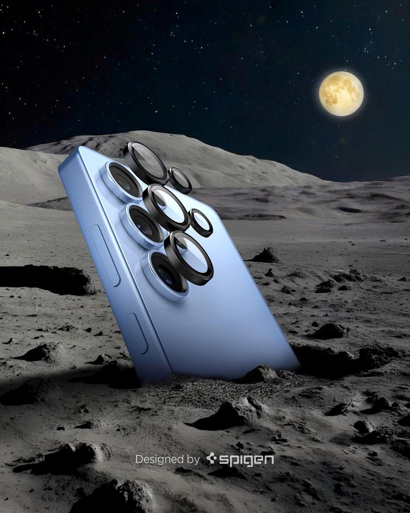 Защитная пленка для камеры Spigen Galaxy S25 ULTRA, закаленное стекло с твердостью 9H и установочным комплектом, совместимая с защитой объектива Galaxy S25 Ultra 2