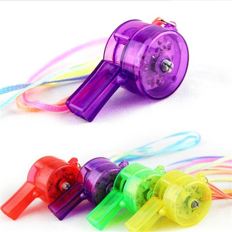 Яркие светодиодные свистки 6 шт. Пластиковые cheering tools для ночного мероприятия, фестиваля, празднования