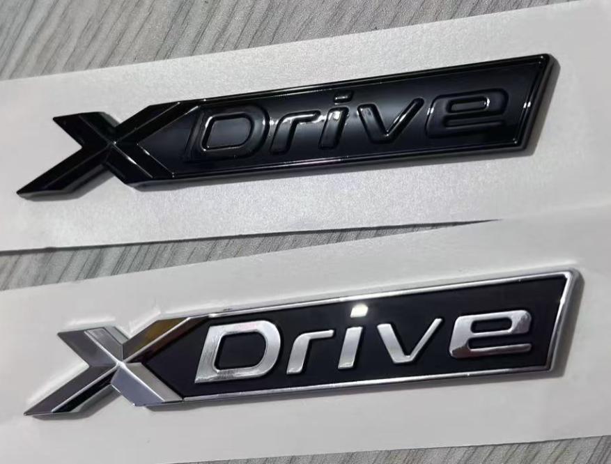 Cxjva7 1 шт. Новые Черно-Хромированные Нижние Буквы Крыла Эмблемы XDrive для 1 3 4 5 6 7 Серии X1 X3 X4 X5 X6 Z4 GT Значки X Drive