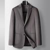 Мужской повседневный костюм осень-зима шелковица шерсть одинарный West Light роскошный деловой деловой шерстяной костюм пиджак