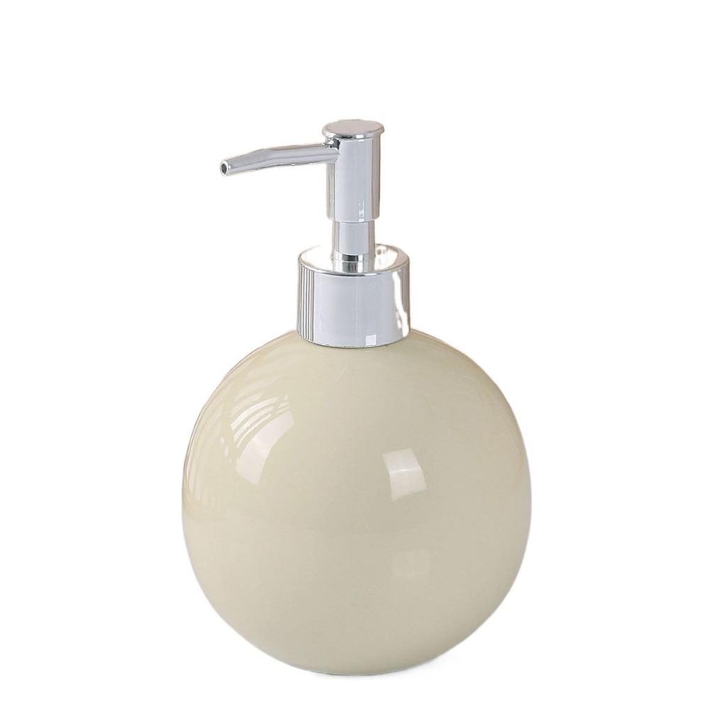 Press Type Ceramic Hand Soap Bottle Refillable Bath Lotion Pump Jar Liquid Soap Container Home