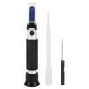 Refractometer Concentration Meter Handheld Tool 010percent for Automatic Temperature Compensation