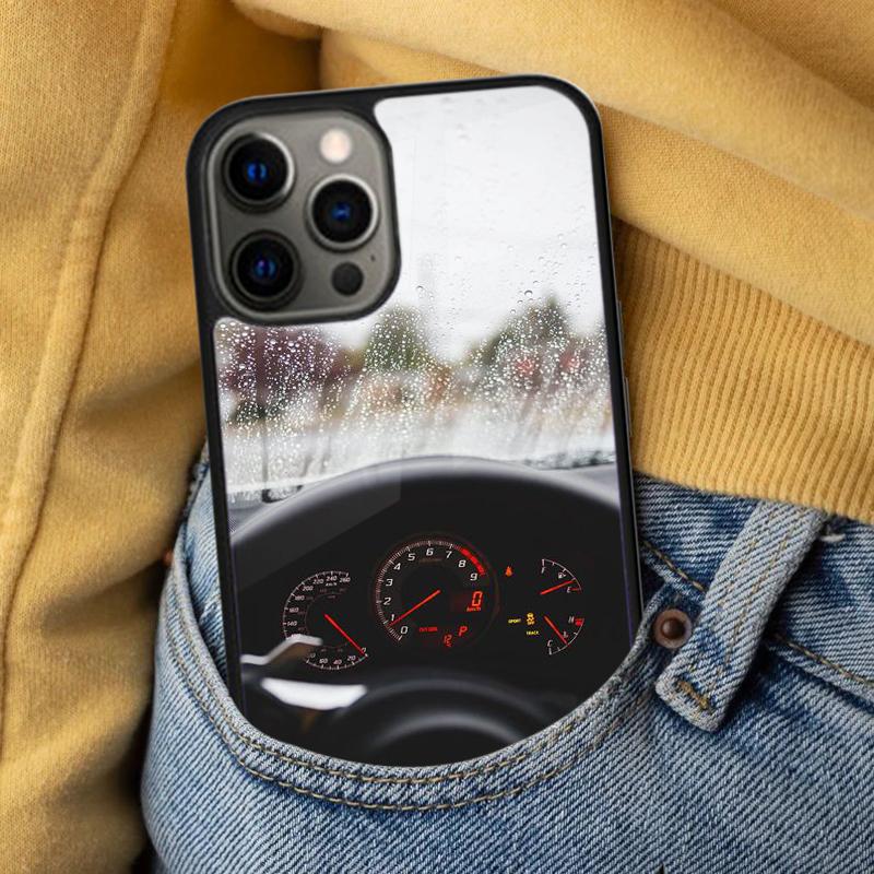 Мягкий чехол для телефона с графикой приборной панели автомобиля для iPhone 17 Air 16e Pro max 15 Pro 13 14 Plus 11 12 MagSafe Магнитный Coque