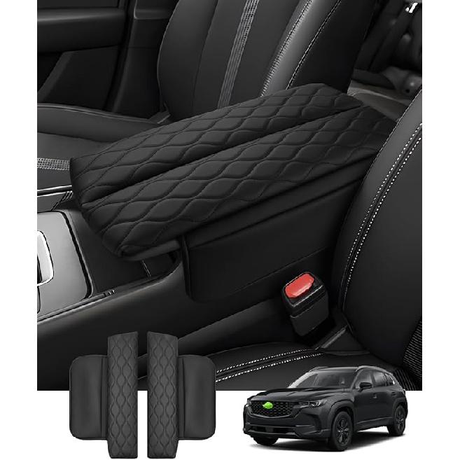 Накладка на центральную консоль Autorder для 2023 2024 2025 Mazda CX-50 CX50 Аксессуары Чехол на подлокотник Кожаная подушка подлокотника Защита от царапин с