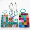 1 комплект/сумка имитация бирюзы + бусины с буквами + аксессуары для изготовления ювелирных изделий своими руками