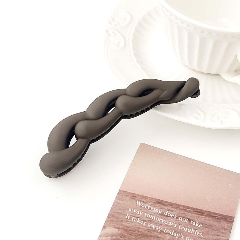 Матовая пластиковая заколка-банан 10,5 см, матовая заколка для волос, простая заколка для волос в форме краба, вечерние заколки для волос