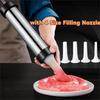 Widened Tube Sausage Maker Stainless Steel Sausage Stuffer Meat Tool Sausage Filler  Home