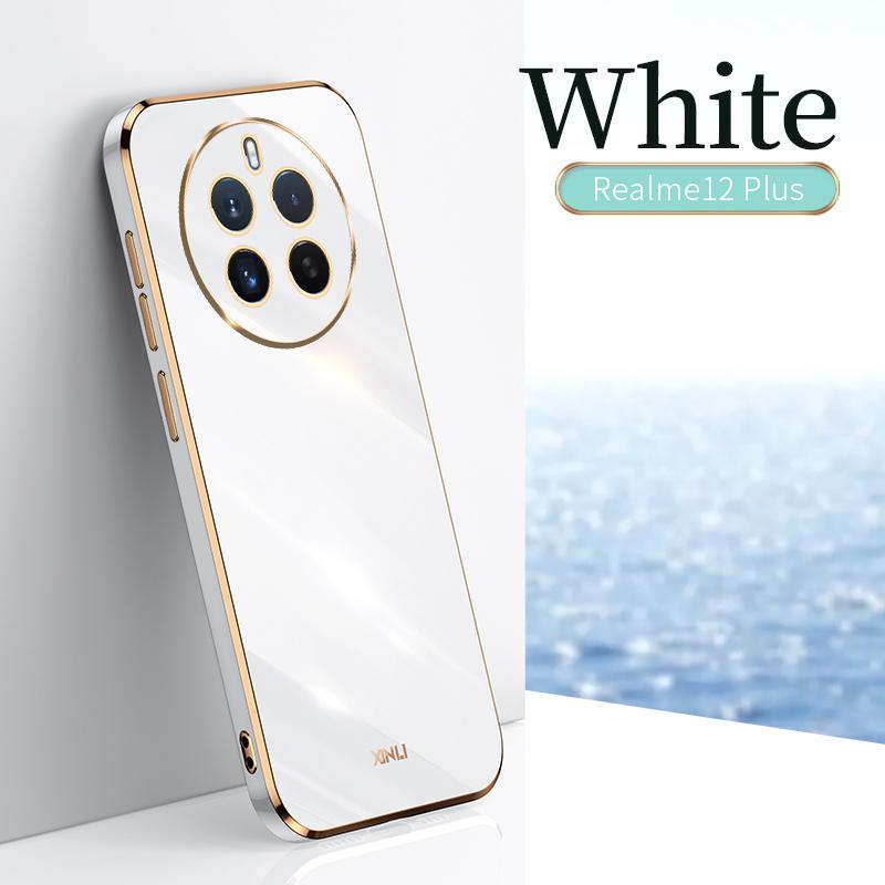 For Realme 12 Pro+ Realme12 Pro Plus 5G 12+ RMX3867 RMX3840 RMX3842 RMX3999 Case Soft Silicone Back Cover 6D Electroplating Phone Case
