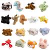 Fluffy Car Dashboard Toy Plush Magnetic Ornament, 15cm Soft Stuffed Animal Decor for Center Console Dashboard, Rearview Mirror, Refrigerator,