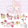 My Melody Strawberry Room Miniature Scene Collectible Toy Model Figurine Set