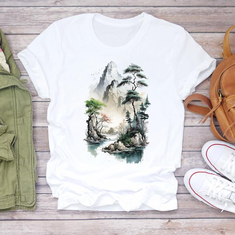 (Азиатский размер) Футболка Верхняя одежда Love Heart Valentine Trend Повседневная модная футболка с коротким рукавом Женская женская футболка с принтом и графическим рисунком