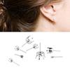 Pack of 10 Sturdy Stainless Steel Prong Earring Settings Accessory for Secure Jewelry Making and Craft Projects