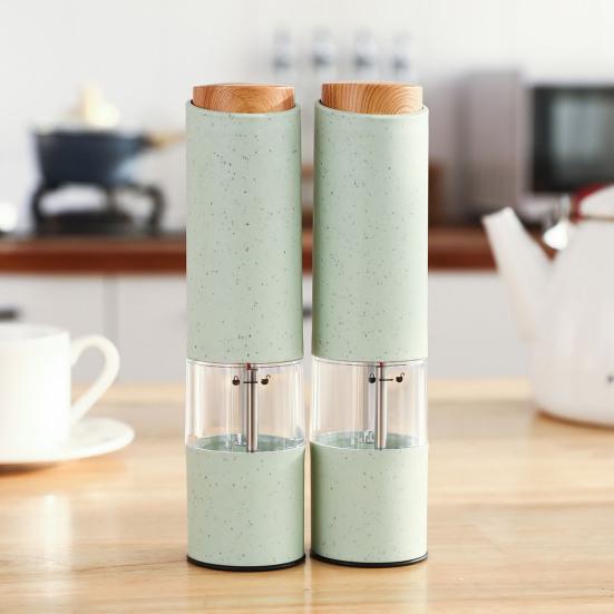 Мельница для перца с видимой регулировкой толщины, удобная электрическая машина для измельчения перца, товары для дома