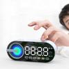 Мини Зеркальный Будильник Bluetooth-Колонка с TF-слотом, Цветные Огни, Мощный Бас, FM, Портативная Подарочная Колонка.