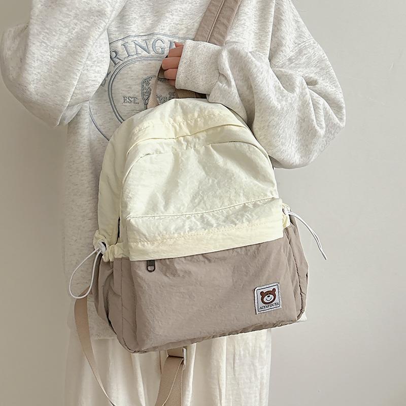 Женский контрастный цветной рюкзак для школьников средних и старших классов, дорожный маленький школьный рюкзак