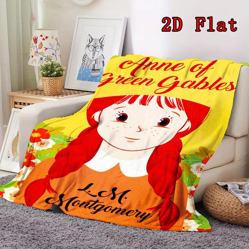 Anne of Green Gables 2D Flat Pattern Flannel Blanket High quality All Seasons Warmth and Comfort Perfect for Christmas Gifts.NMT0928013
