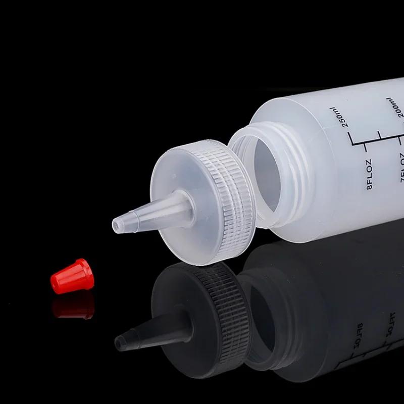 120/250/450 мл пластиковая бутылка-иголка с весами, герметичная бутылка-сжиматель для салата, соуса, кухонная бутылка-сжиматель