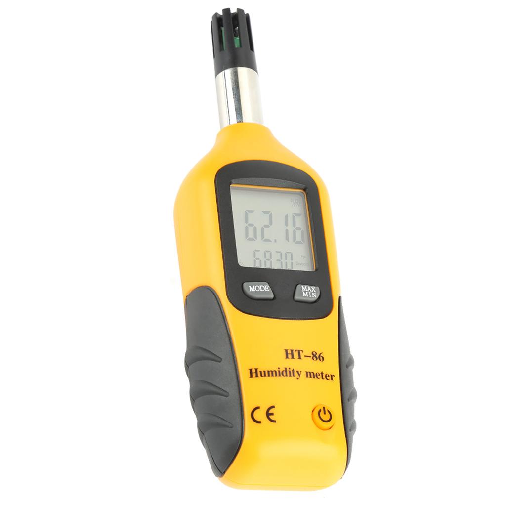 Digital Thermometer Hygrometer Wet Bulb Dew Point Temperature Meter