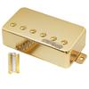 Wilkinson WOCHB Ceramic PAF Humbucker Pickup with PU Bridge for Les Paul SG Electric Gold Guitar,
