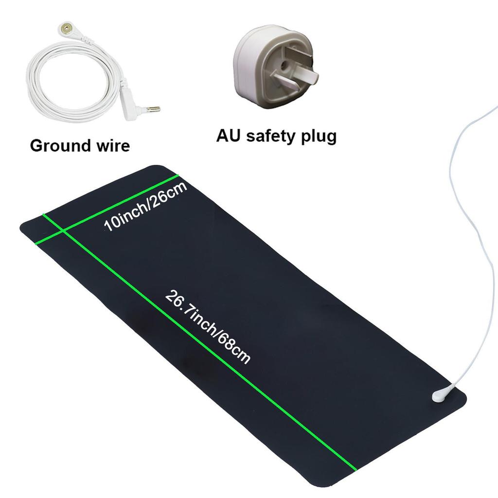 Grounding Mat with 15ft Cord, 10"x26.7" - Earth Therapy Pad for Sleep, Pain & Energy