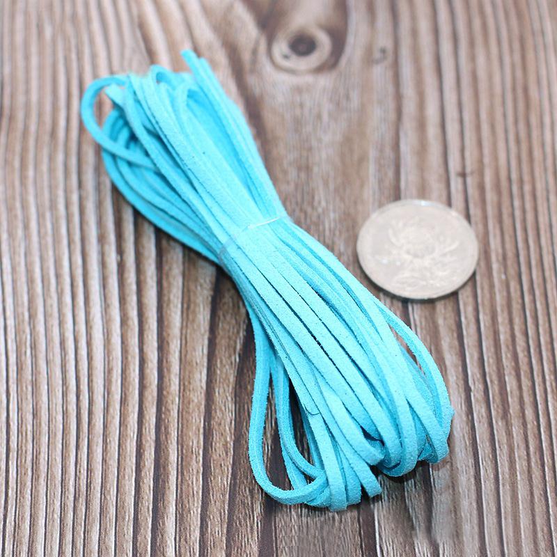 5M Длинный Кожаный Шнурок Плоский Искусственный Замшевый Шнур Нить DIY Браслет Фурнитура Веревка Шнур Изготовление Ювелирных Изделий Толщина 3мм Принадлежности