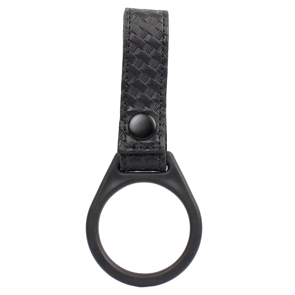 Night Stick Ring Holder Slide-On Duty Belt Ring Holder For C/D Cell Flashlight Black Ring Durable for Hunting