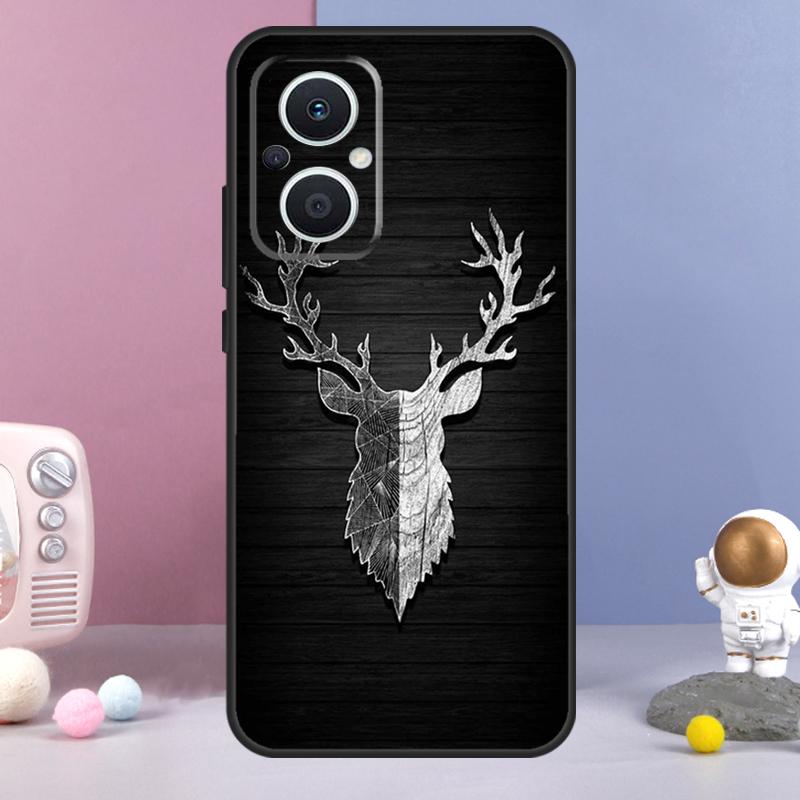 Чехол с оленем для OPPO Reno 14 F 11F 12F 13F 10 11 12 13 Pro 7 8 Lite Чехол для OPPO Find X8 X6 X5 X9 Pro