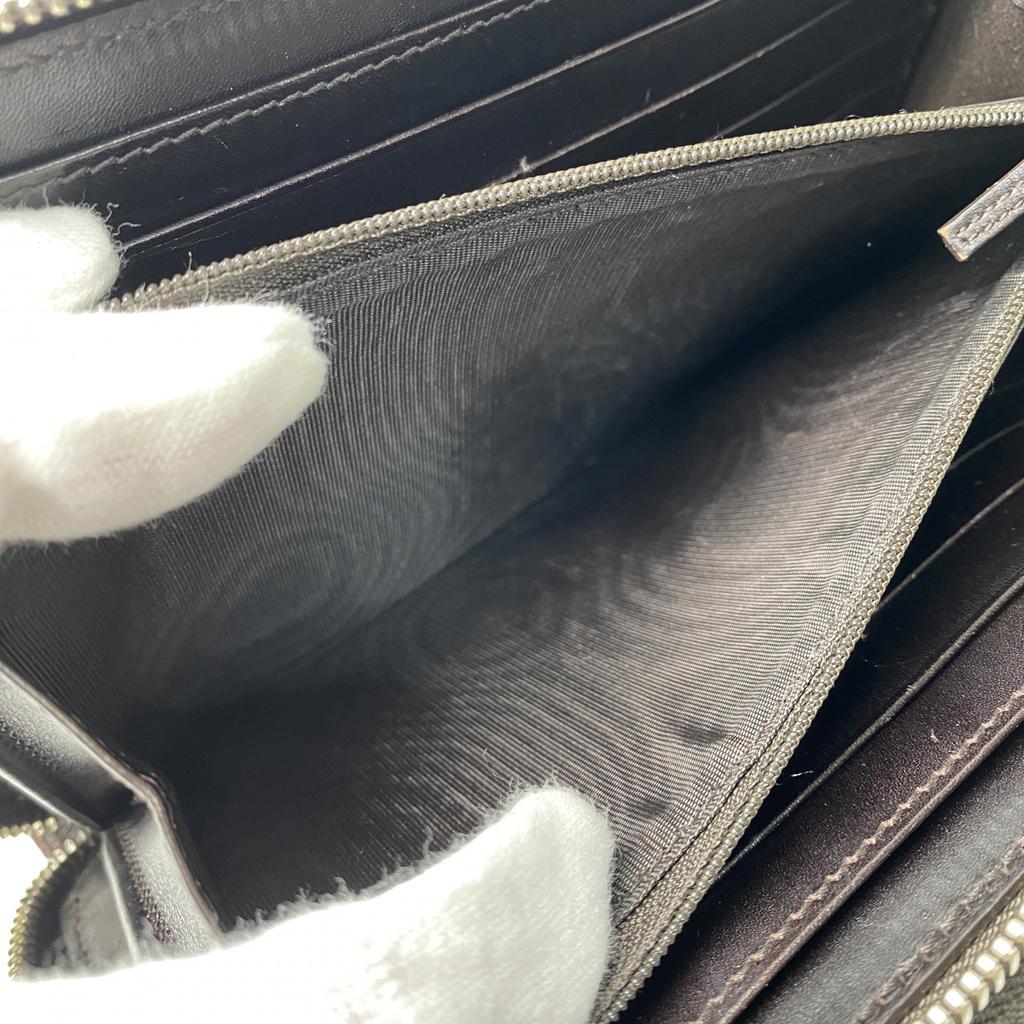 Used GUCCIPurse Brown Leather Mens
