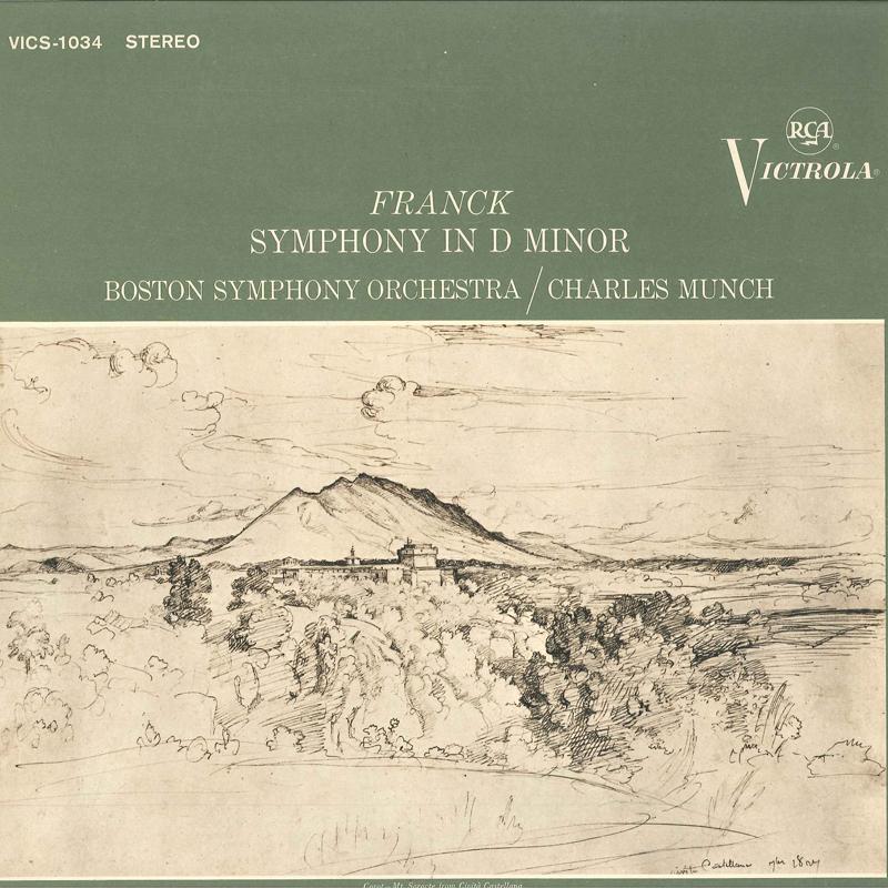 Грампластинка FRANCK CHARLES MUNCH BOSTON SYMPHON Симфония в ре миноре VICS1034 RCA 1963 США Классическая Б/У