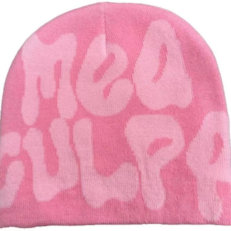 Hight Quality Trendy Hip-Hop Letter Printed Beanie Cap For Men Women Korean Style  All-Match Caps Autumn Winter Warm Hats